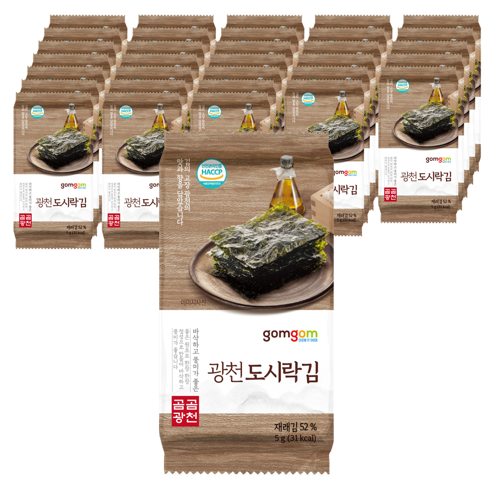 일상 식탁에 적합한 곰곰 광천 도시락김: 식품 카테고리 상품