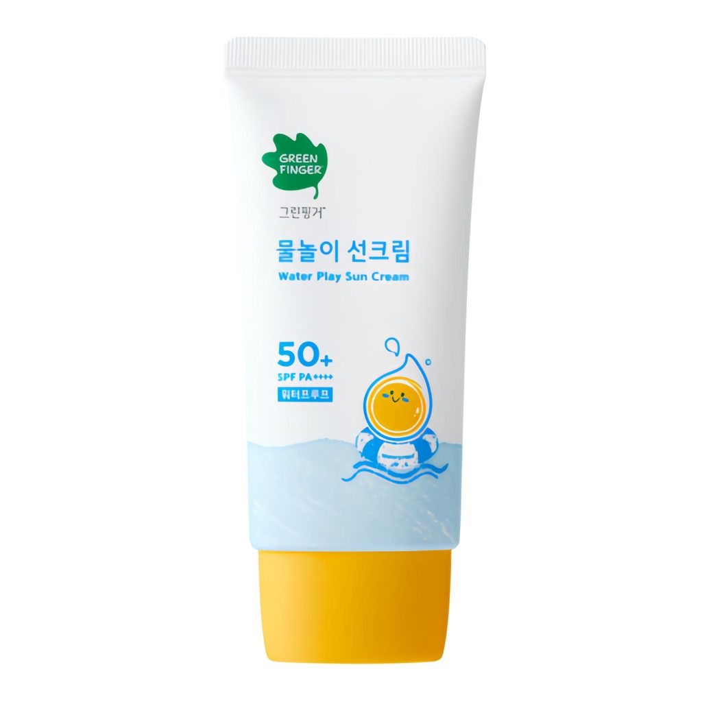 유아 물놀이를 위한 그린핑거 선크림