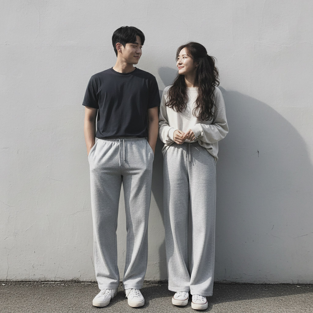 남녀공용 봄 여름 스웨트팬츠, 시크벤 트레이닝 바지