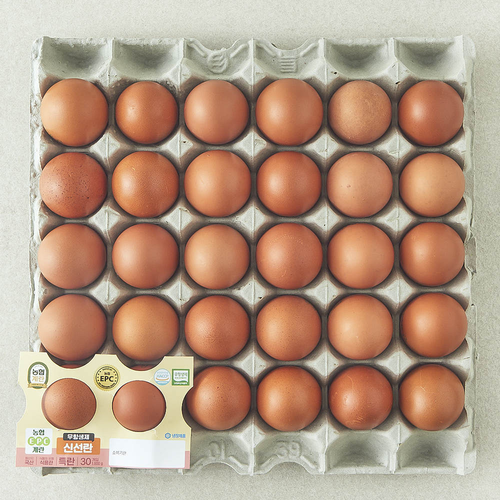 판매 중인 농협 EPC 무항생제 인증 특란 1.8kg, 쿠팡 로켓프레시 배송으로 만나보세요